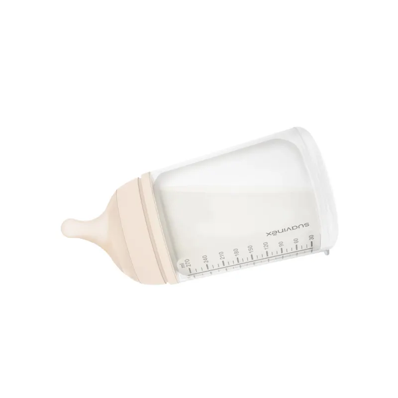 Suavinex - butelka o średnim przepływie z silikonowym smoczkiem Zero Zero 270 ml Fair Suavinex - butelka o średnim przepływie z silikonowym smoczkiem Zero Zero 270 ml Fair