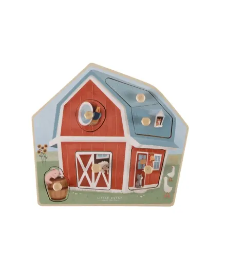 Little Dutch - drewniane puzzle układanka 1+ Little Farm Little Dutch - drewniane puzzle układanka 1+ Little Farm