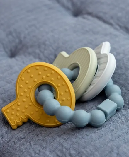 Little Dutch - gryzak niemowlęcy silikonowe kluczyki błękitne Little Dutch - gryzak niemowlęcy silikonowe kluczyki błękitne