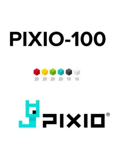 Pixio - klocki magnetyczne 100 sztuk Design Series Pixio - klocki magnetyczne 100 sztuk Design Series