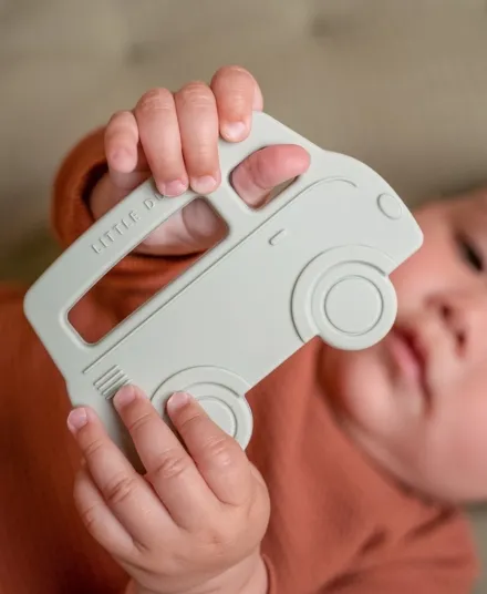 Little Dutch - silikonowy gryzak niemowlęcy Bus Little Dutch - silikonowy gryzak niemowlęcy Bus