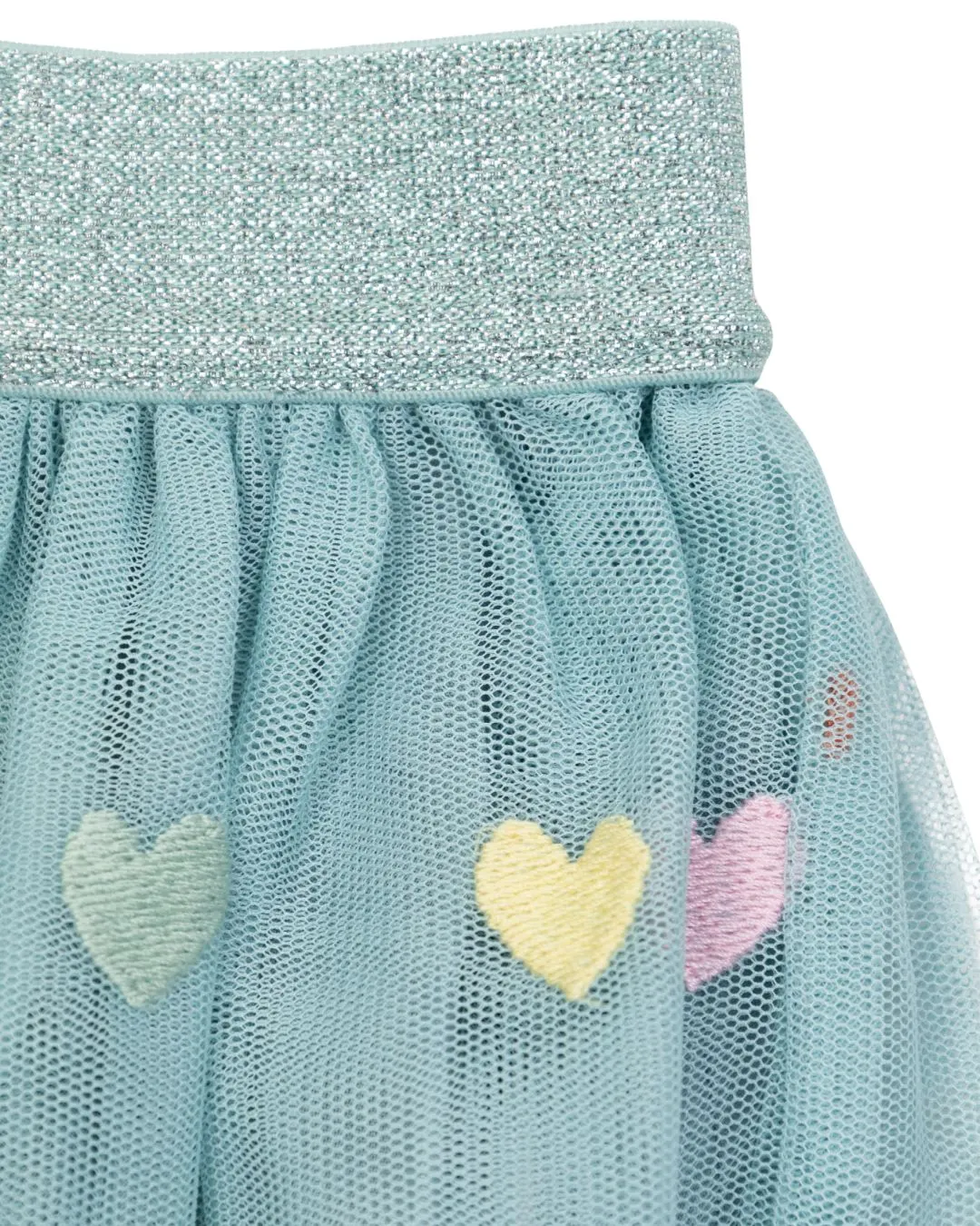 Stella McCartney - tiulowa spódnica dla małego dziecka z haftowanymi serduszkami Stella McCartney - tiulowa spódnica dla małego dziecka z haftowanymi serduszkami