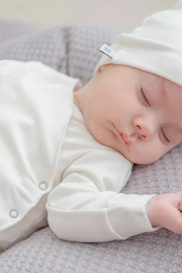 Bamboom - bluzka kaftanik dla noworodka Pure 1 miesiąc kremowa