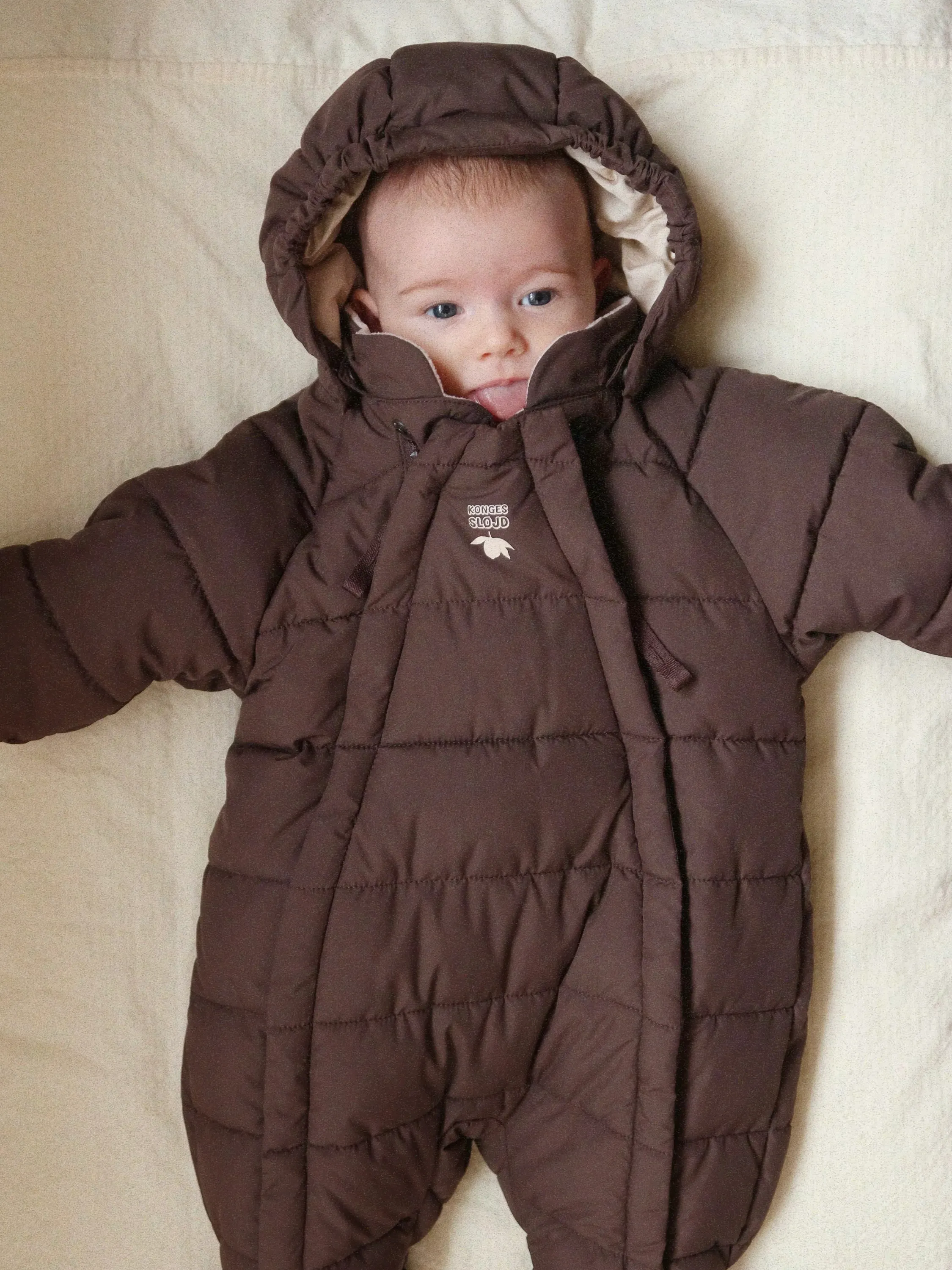 Konges Sløjd - kombinezon niemowlęcy Alpi Baby Chocolate Brown