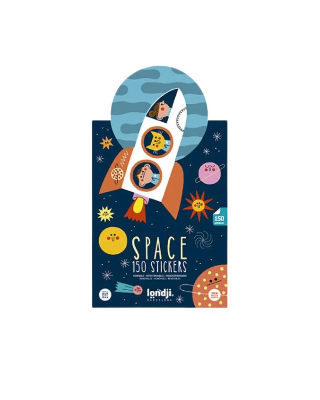 Londji - naklejki wielorazowe Kosmos