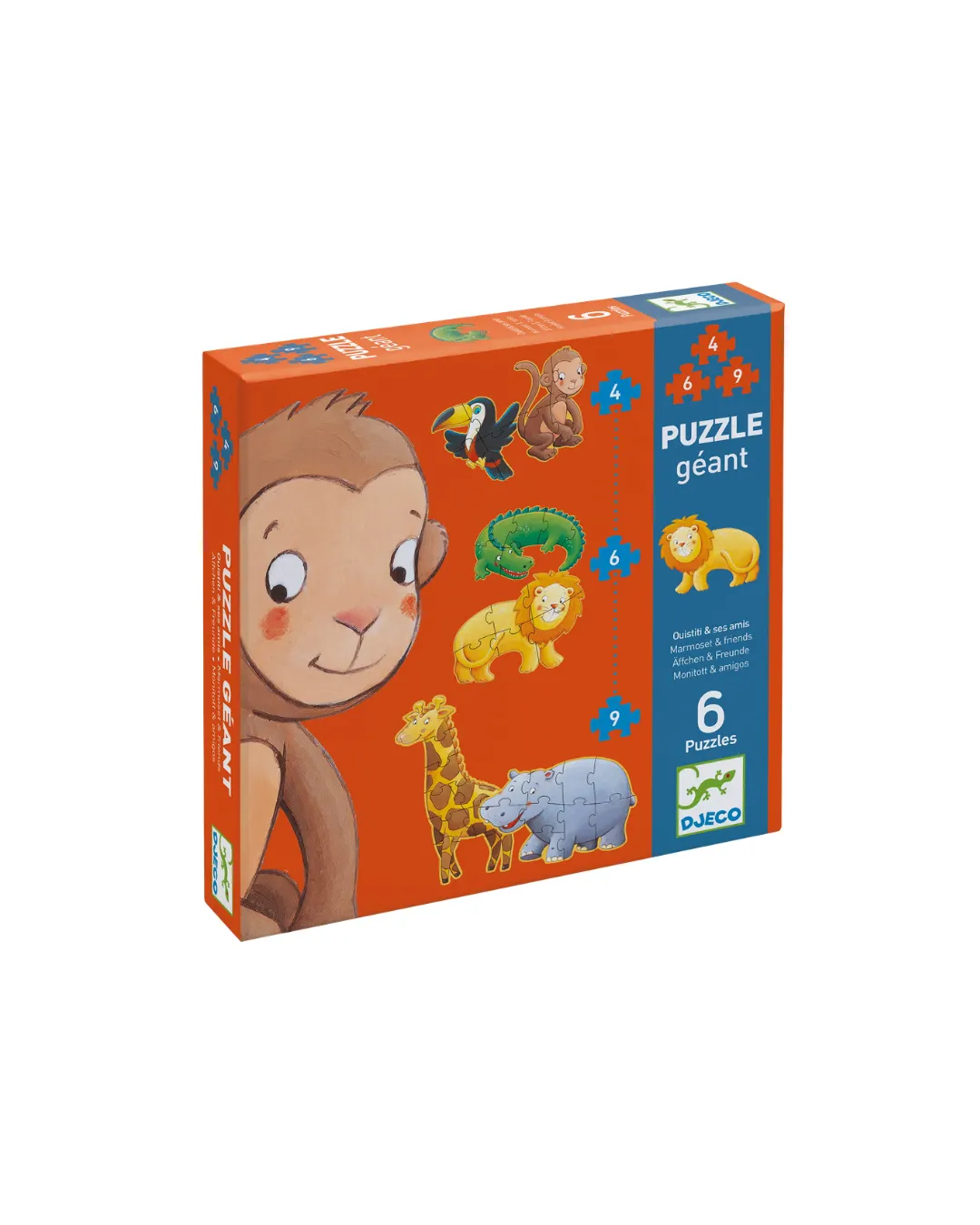 Djeco - puzzle gigant Marmoset i przyjaciele