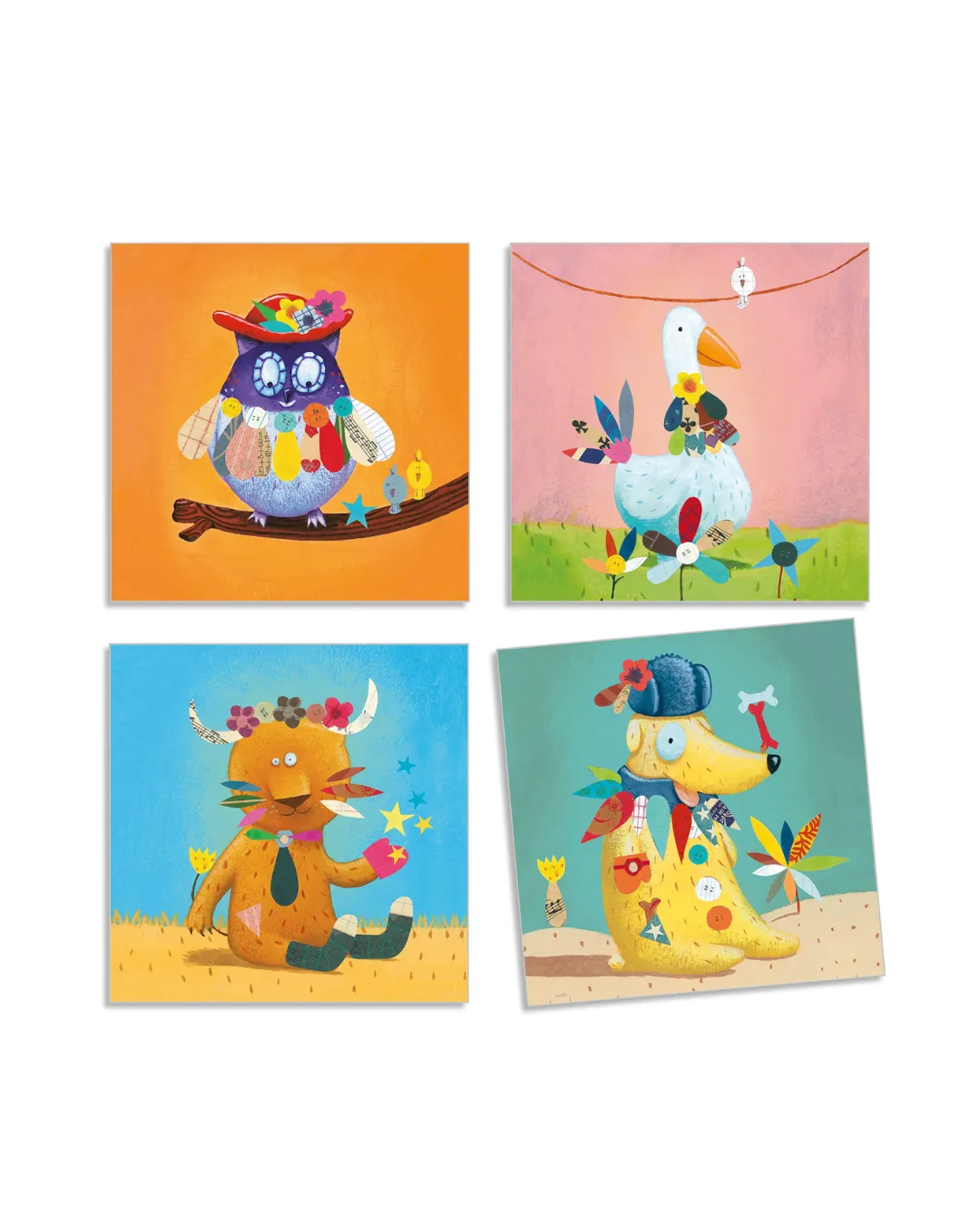 Djeco - zestaw artystyczny z naklejkami Zwierzęta Djeco - zestaw artystyczny z naklejkami Zwierzęta