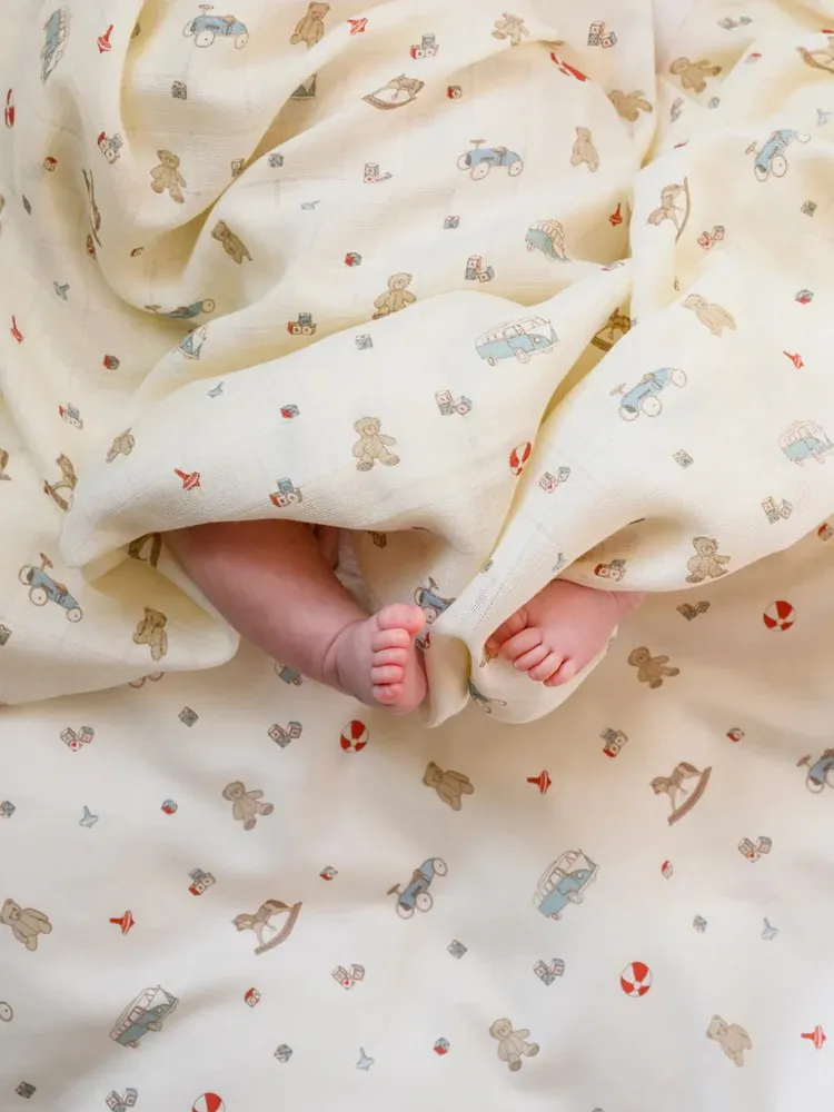 Cam Cam Copenhagen - otulacz pieluszka GOTS Vintage Toys