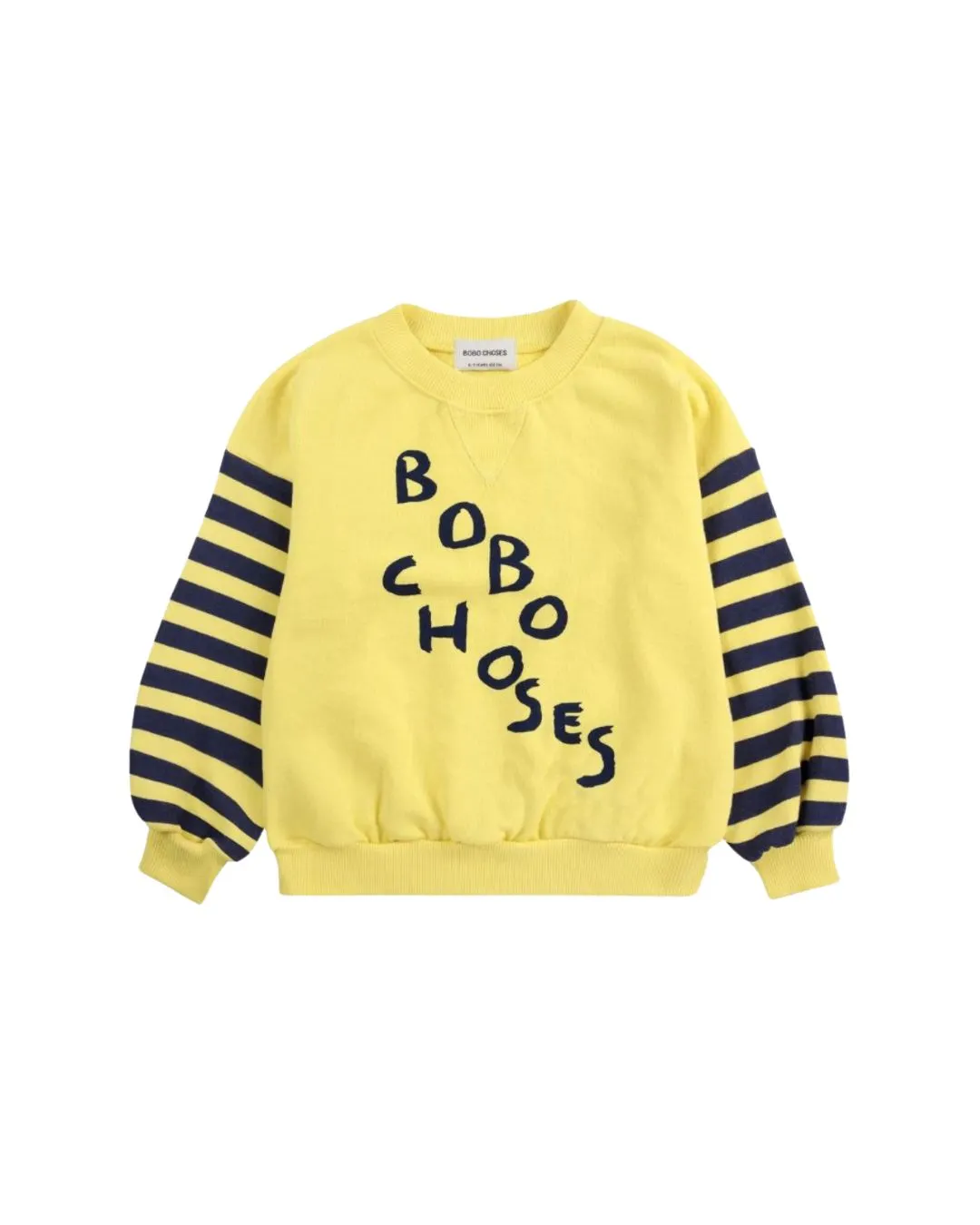 BOBO CHOSES - bluza dziecięca Diagonal light yellow jasnożółty