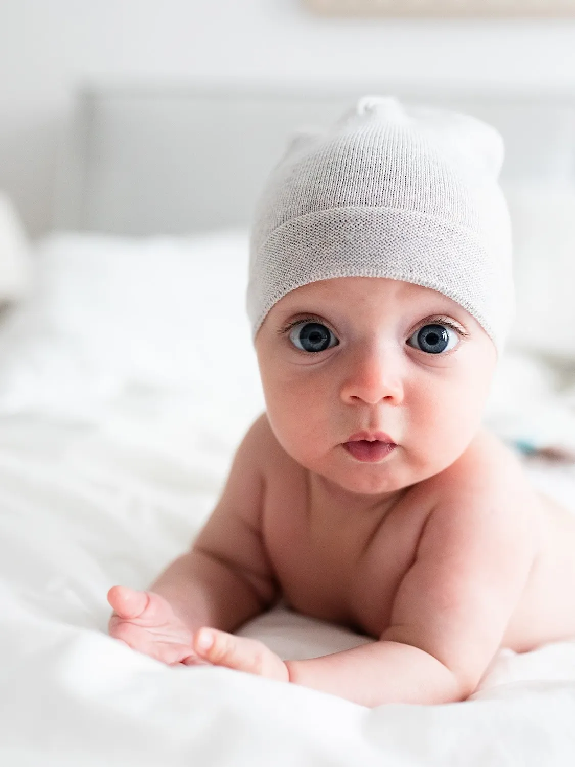 Yarnami - czapeczka niemowlęca merino Cozy melanż