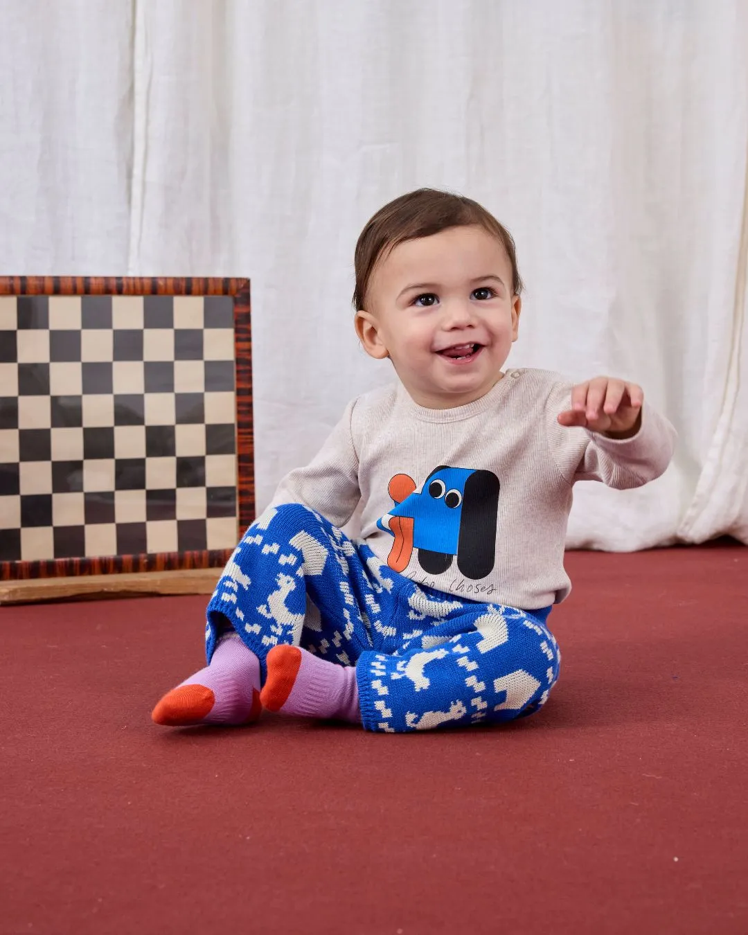 BOBO CHOSES - koszulka niemowlęca z długim rękawem Doggy BOBO CHOSES - koszulka niemowlęca z długim rękawem Doggy