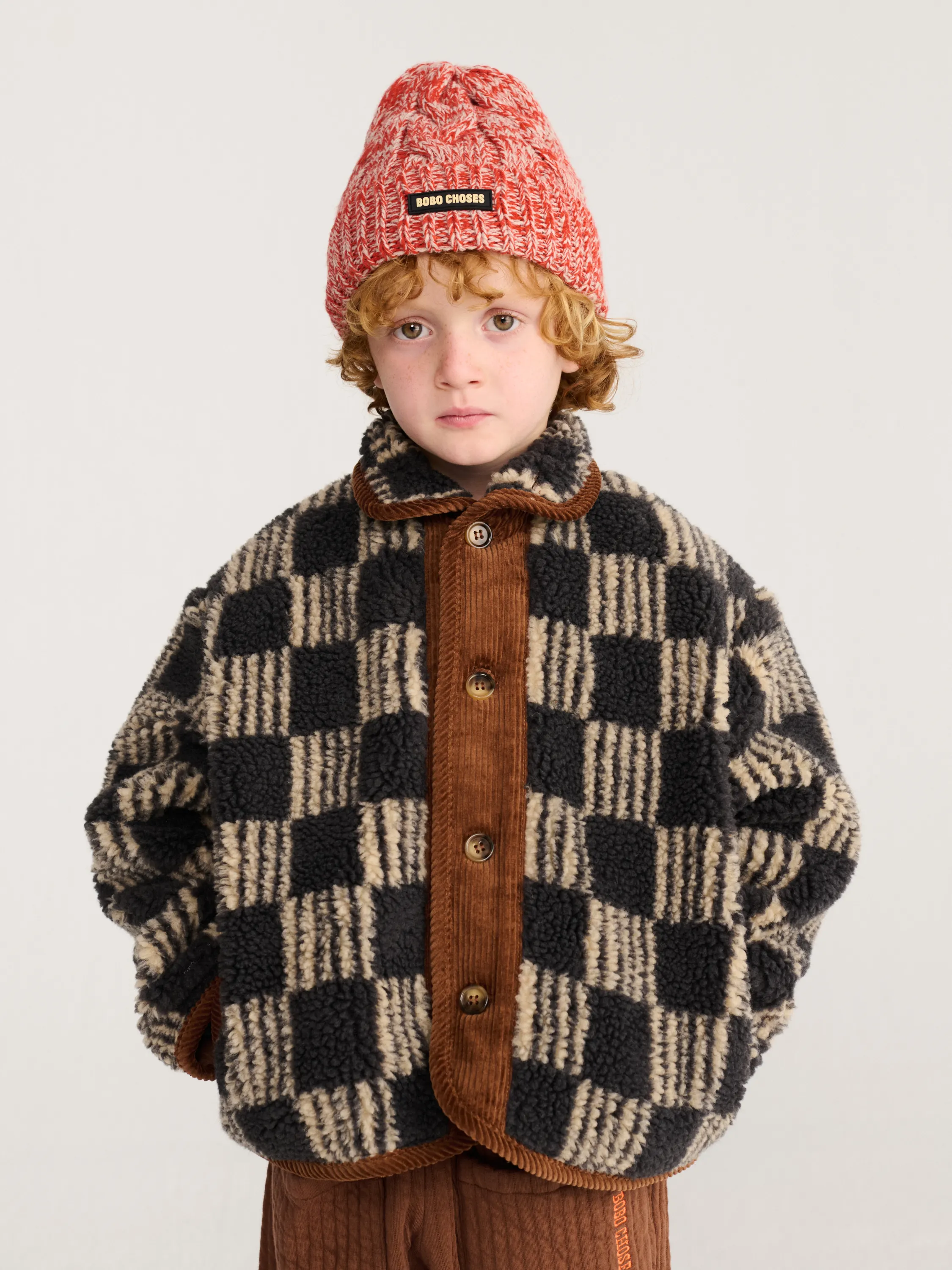 BOBO CHOSES - Kurtka polarowa Moiré All Over Sheepskin Jacket BOBO CHOSES - Kurtka polarowa Moiré All Over Sheepskin Jacket