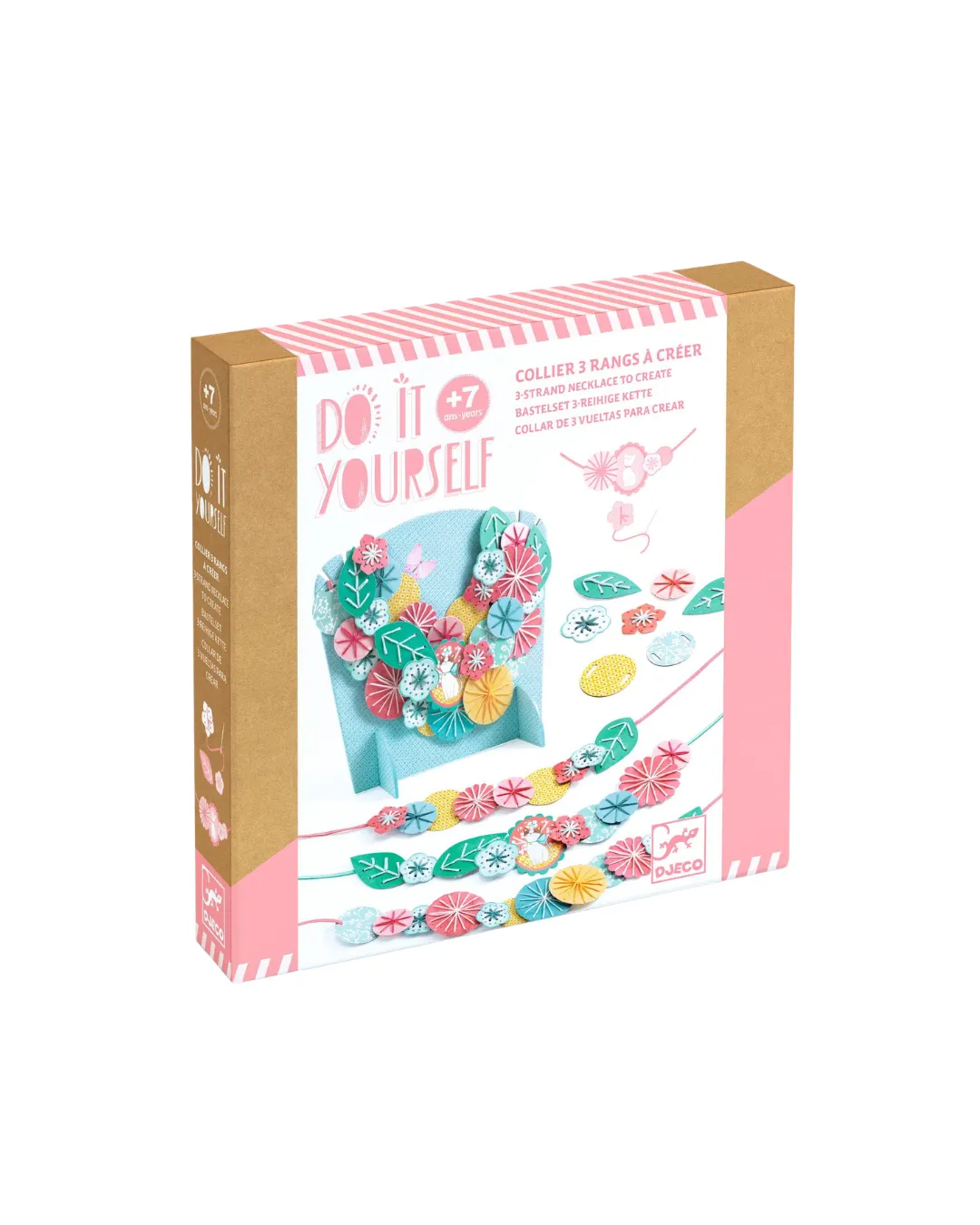 Djeco - zestaw zrób to sam - komplet biżuterii Flora Djeco - zestaw zrób to sam - komplet biżuterii Flora