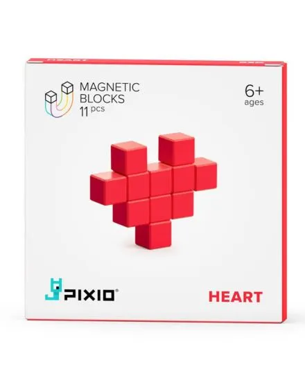 Pixio - klocki magnetyczne Red Heart 11 Color Series Pixio - klocki magnetyczne Red Heart 11 Color Series