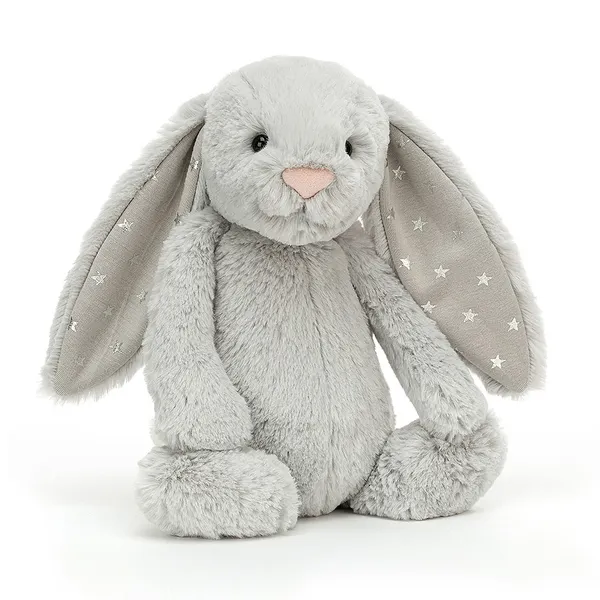 Jellycat - Króliczek Gwiazdkowe Uszy 31 cm szary