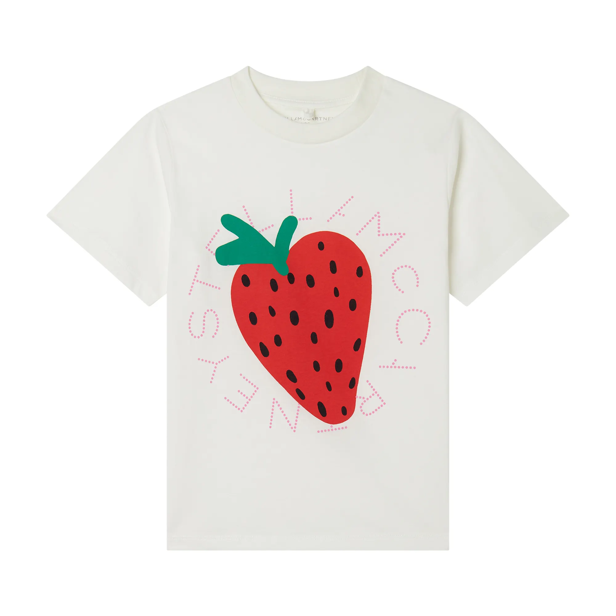 Stella McCartney - t-shirt dziewczęcy Strawberry Graphic