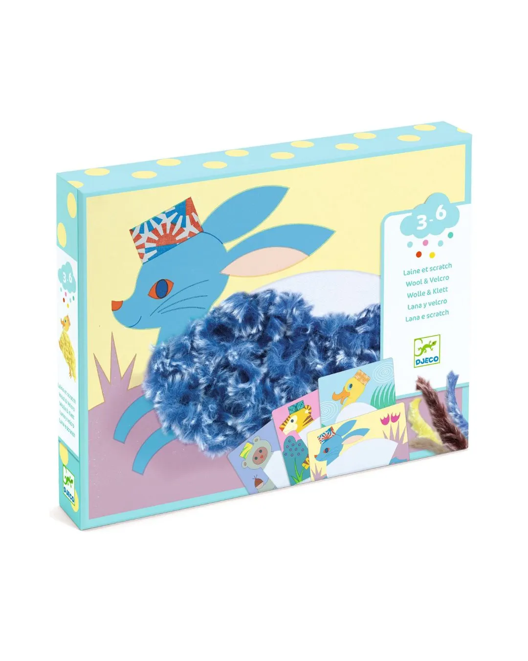 Djeco - zestaw artystyczny Puszyste zwierzątka