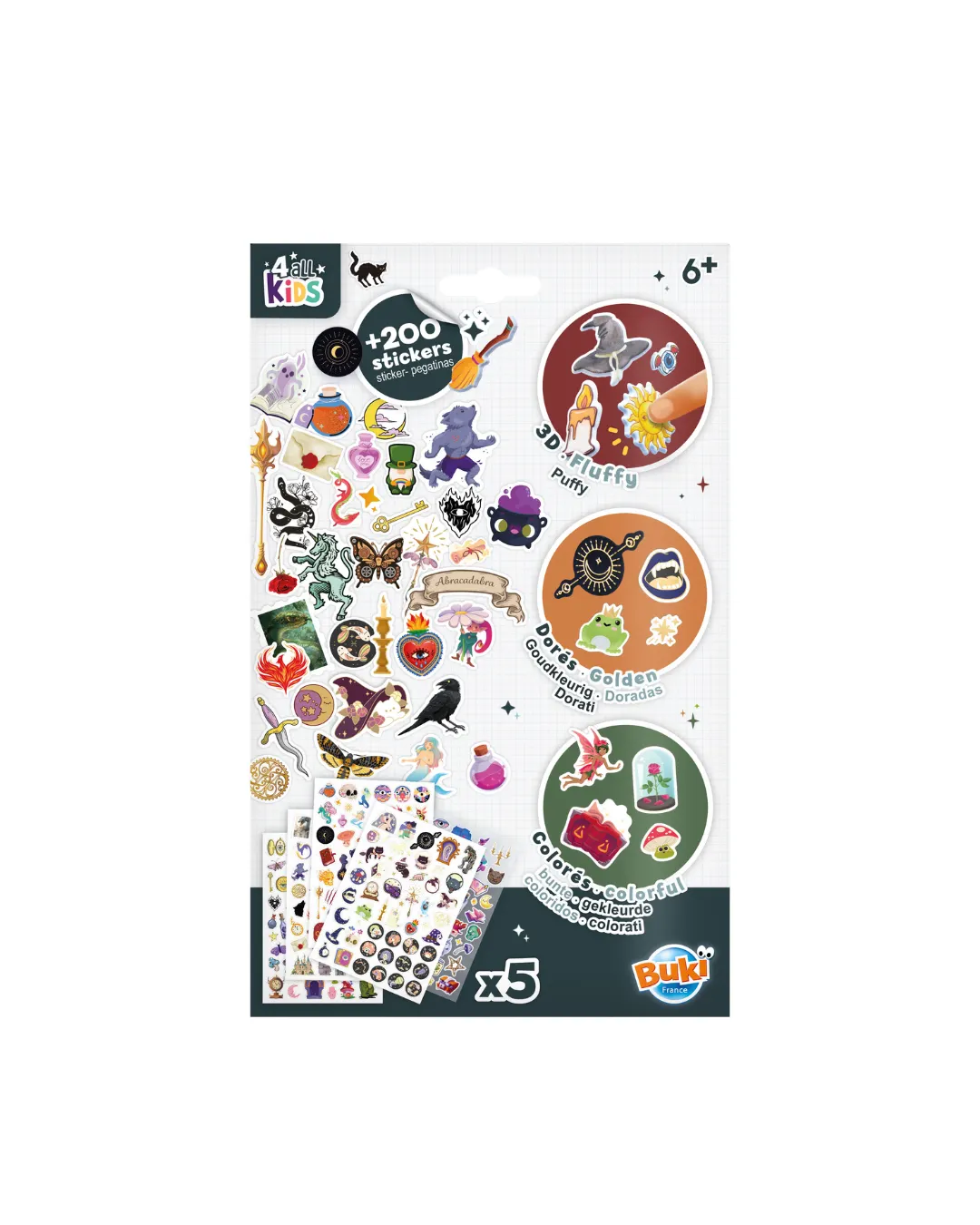 Buki - zestaw naklejek +200 FANTASTYKA