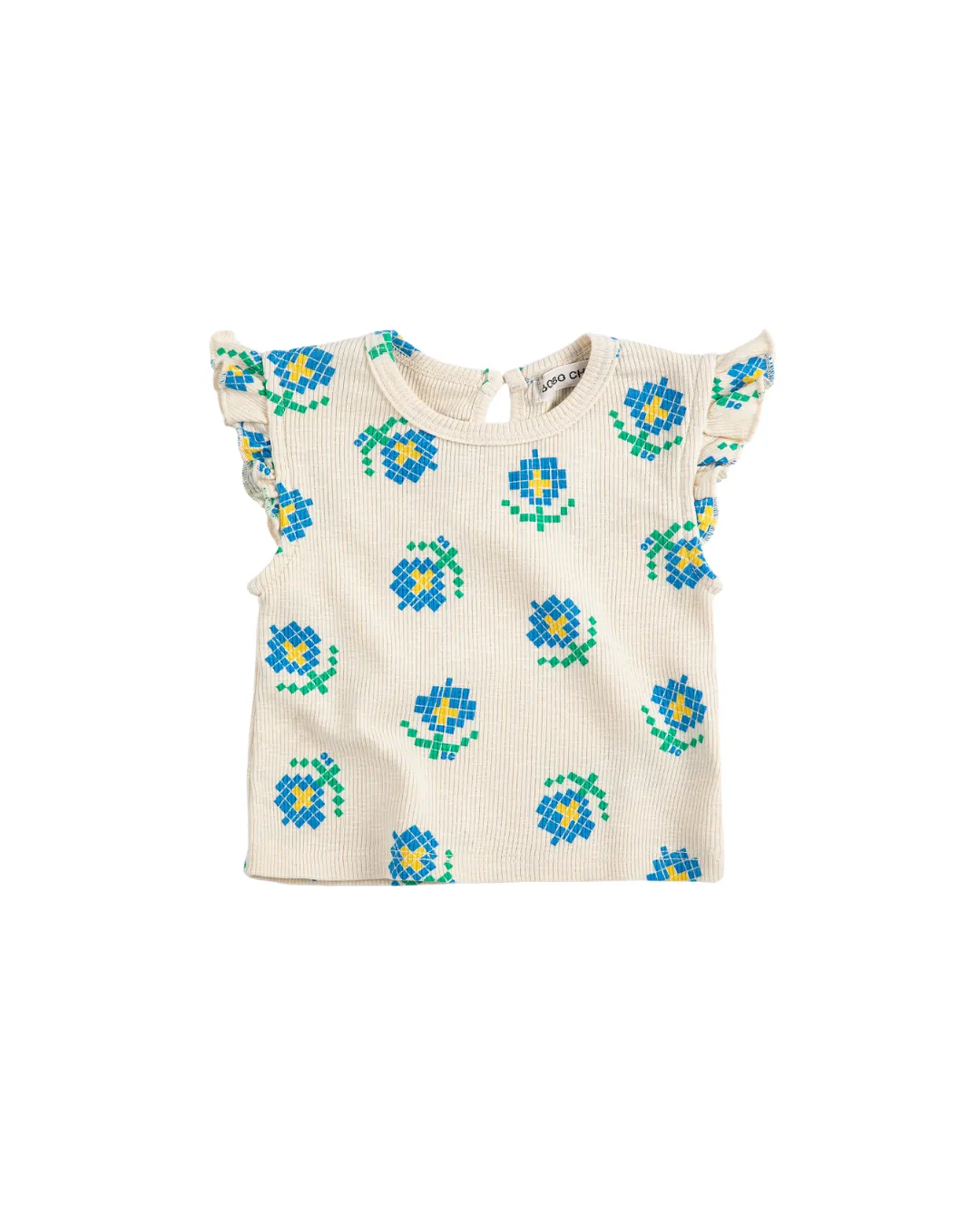 BOBO CHOSES - koszulka bez rękawów Pixel Flowers