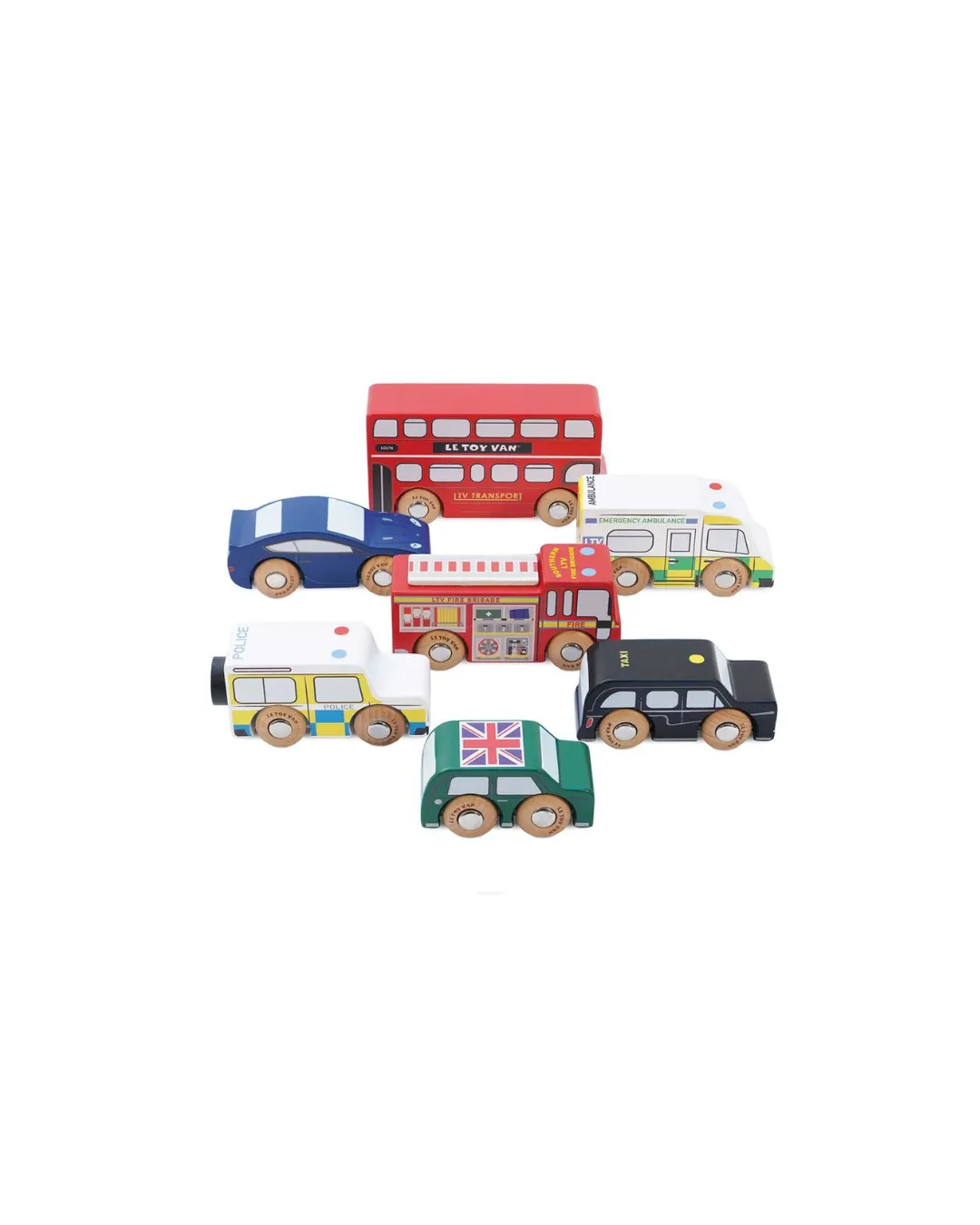 Le Toy Van - Drewniane samochody zestaw Londyn Le Toy Van - Drewniane samochody zestaw Londyn