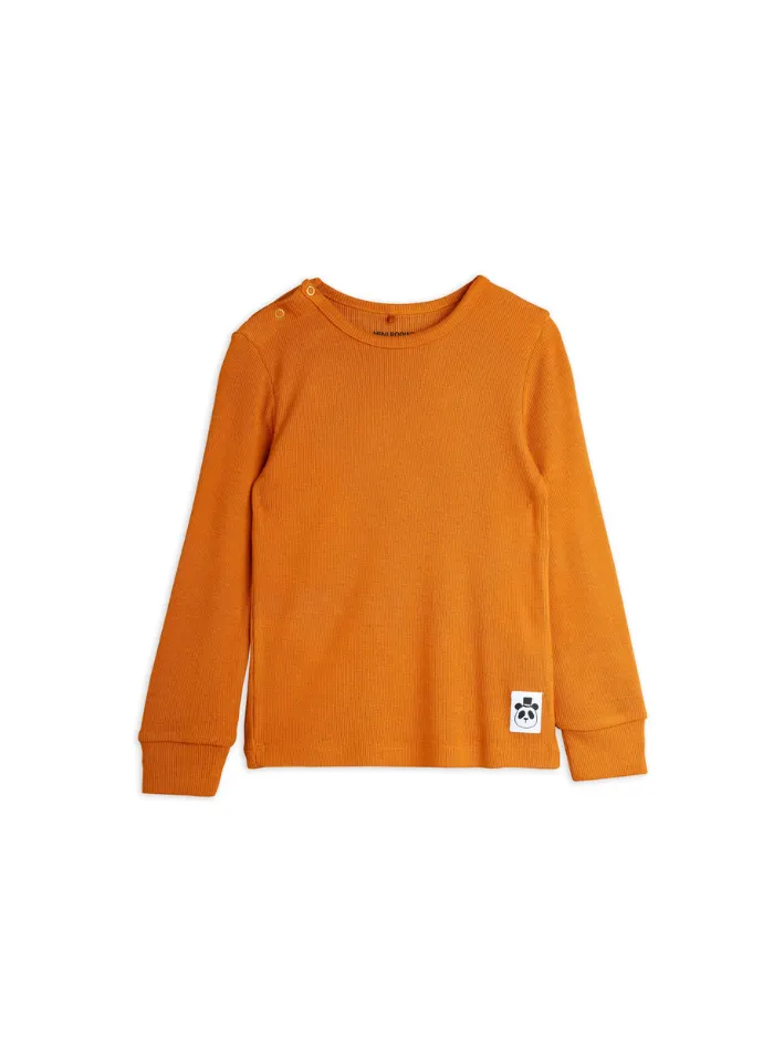 Mini Rodini - koszulka z długim rękawem Modal Rib Long Sleeve Brown Mini Rodini - koszulka z długim rękawem Modal Rib Long Sleeve Brown