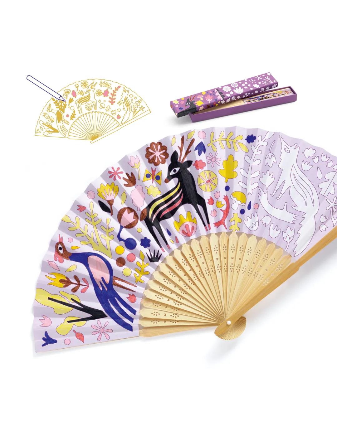 Djeco - zestaw zrób to sam - wachlarz Piękno Lasu