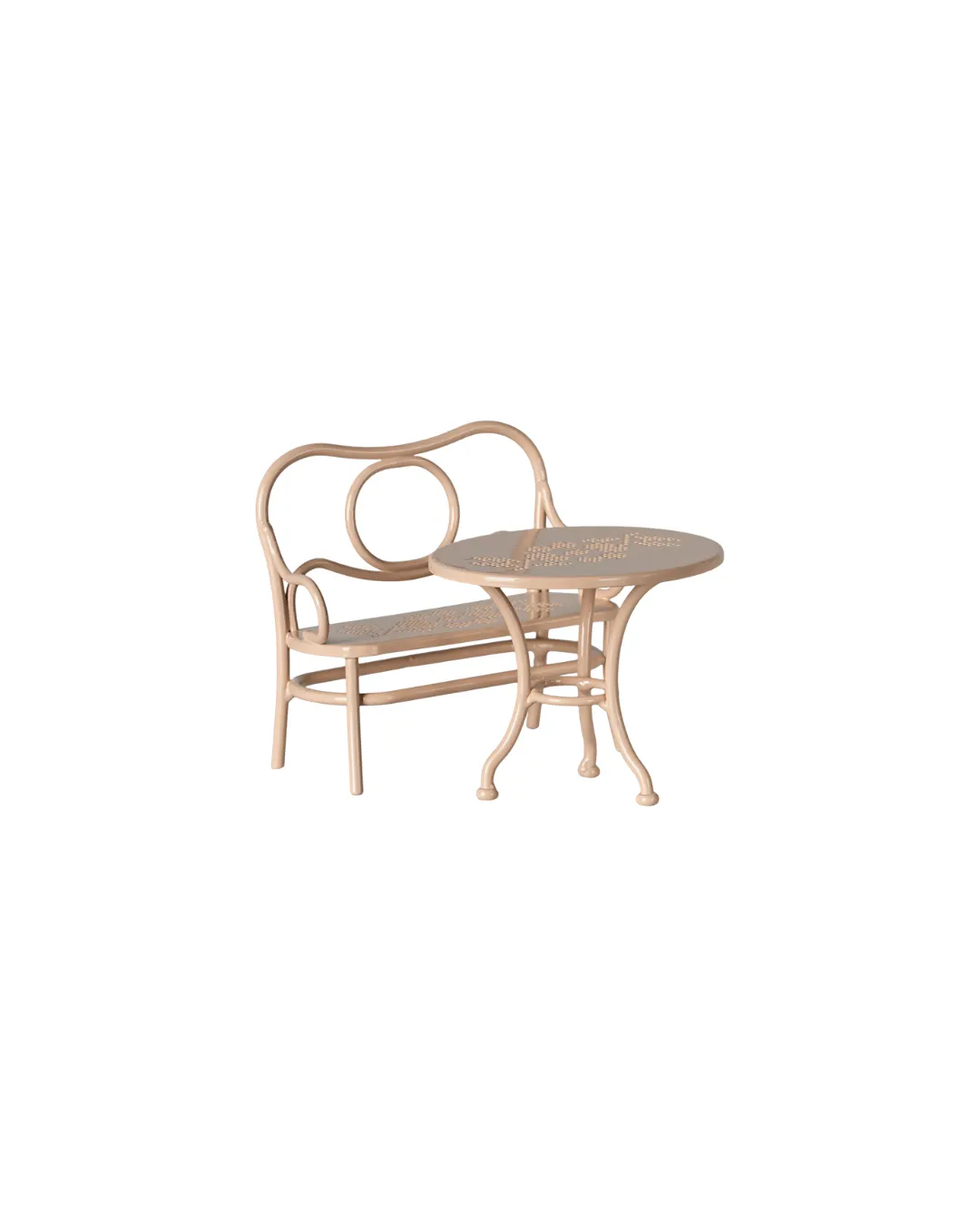 Maileg - duży zestaw kawowy dla myszek Jasnoróżowy