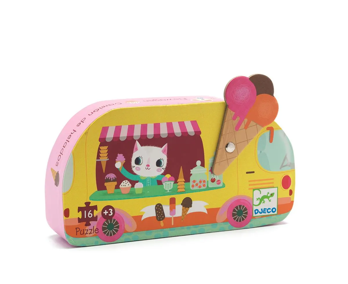 Djeco - puzzle 16 elementów Lodziarnia