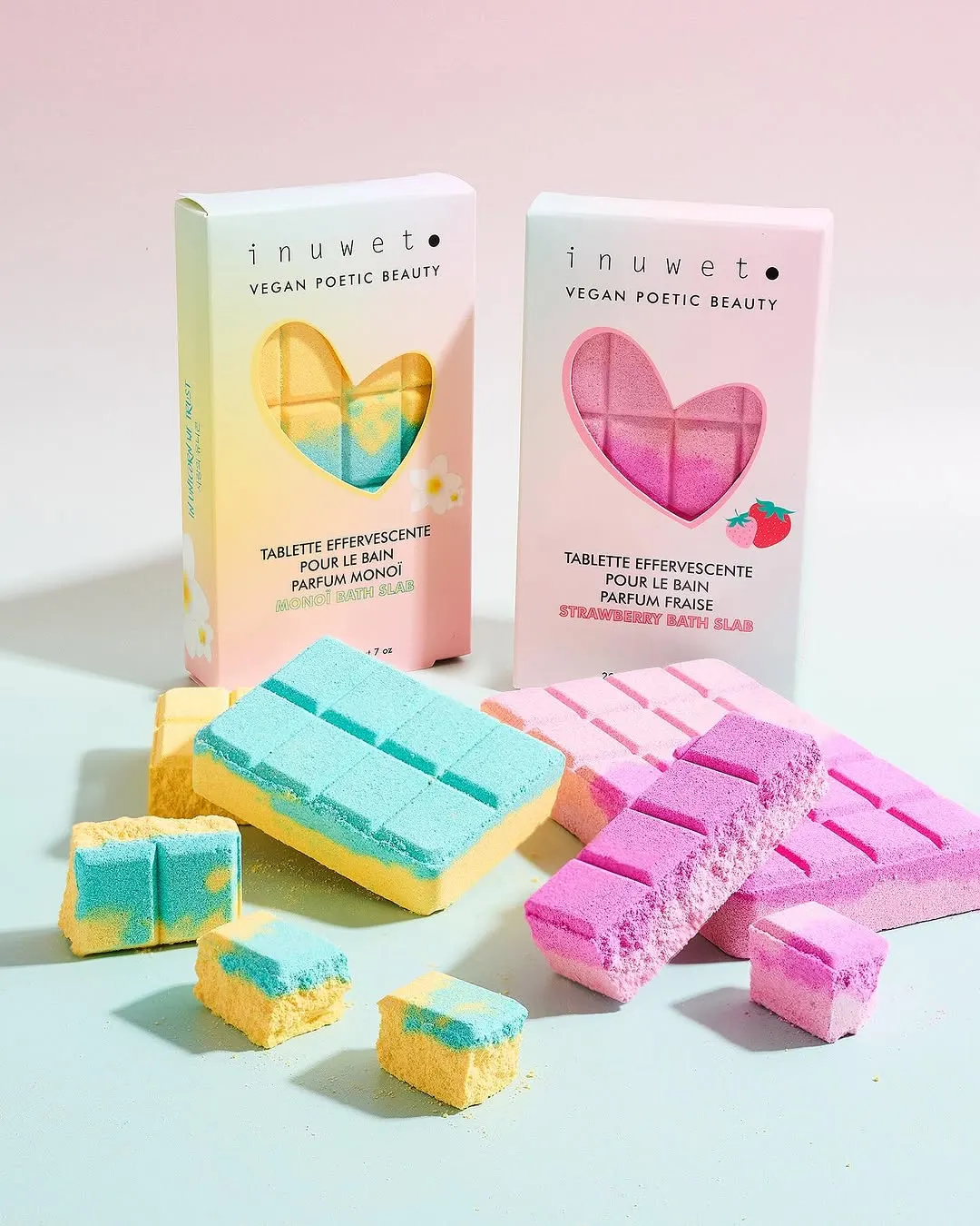 Inuwet - musująca czekolada do kąpieli Brzoskwinia