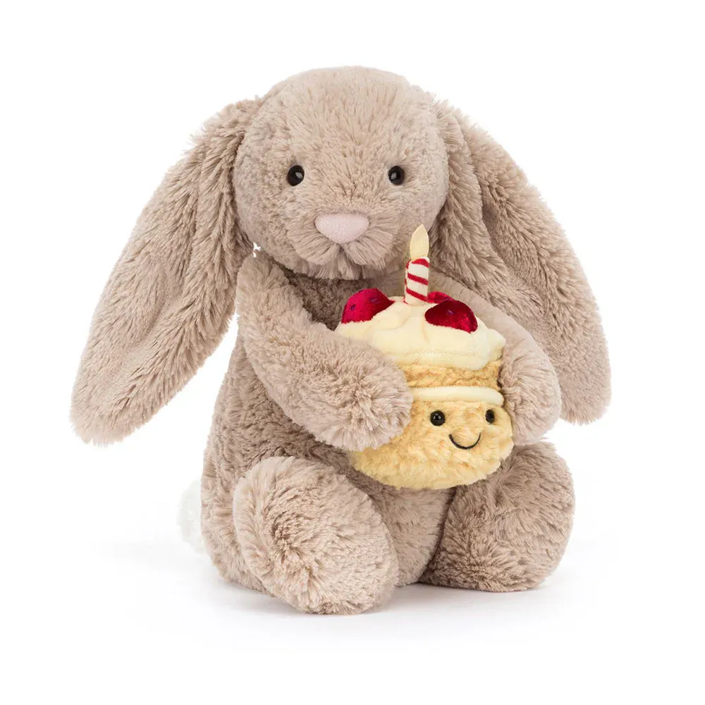 Jellycat - Króliczek Beżowy z Tortem Urodzinowym 31 cm Jellycat - Króliczek Beżowy z Tortem Urodzinowym 31 cm