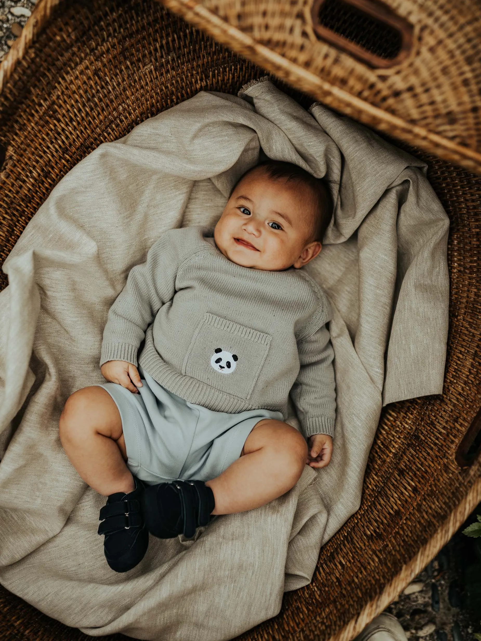 Donsje - sweterek niemowlęcy Loeke Panda Donsje - sweterek niemowlęcy Loeke Panda