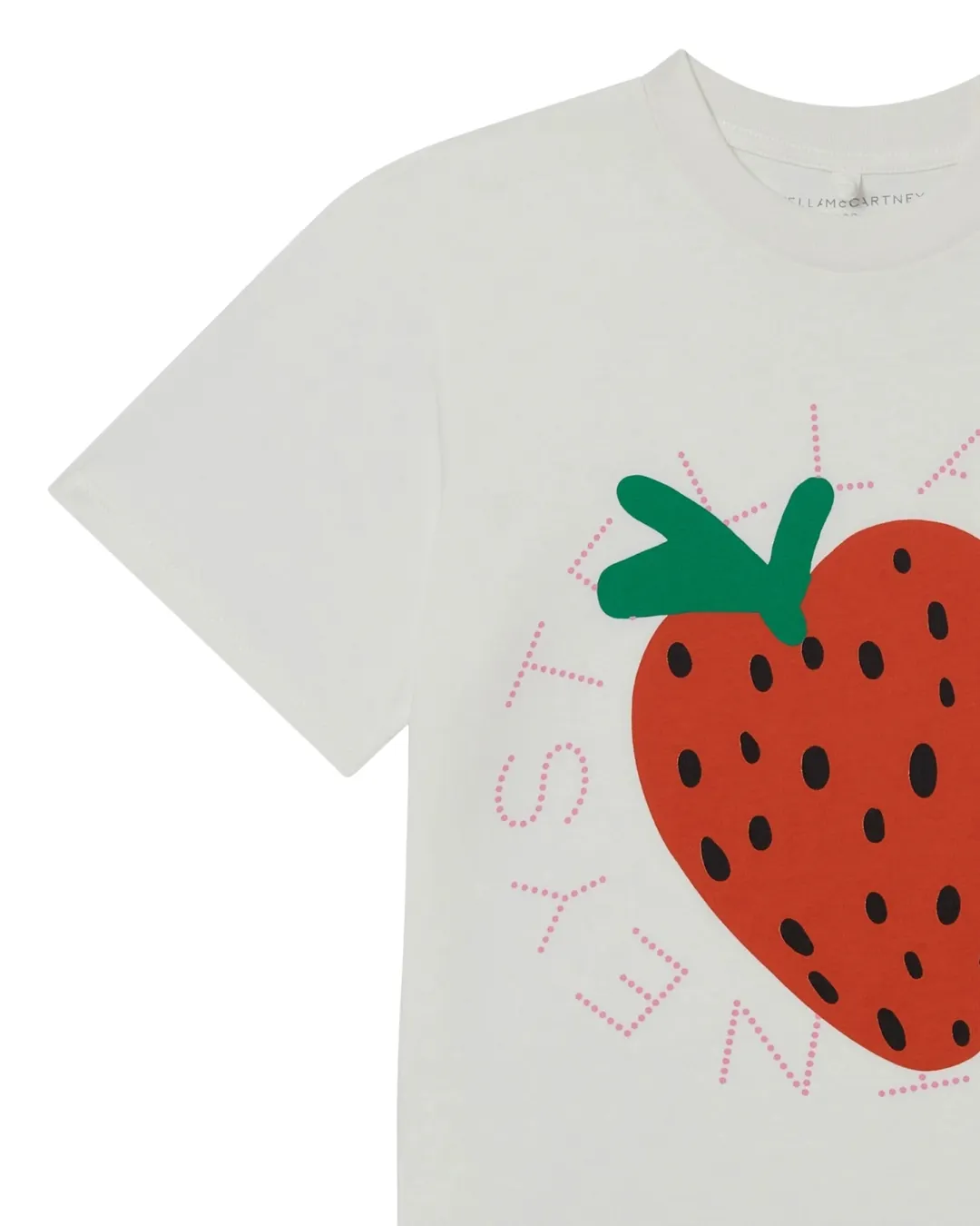 Stella McCartney - t-shirt dziewczęcy Strawberry Graphic