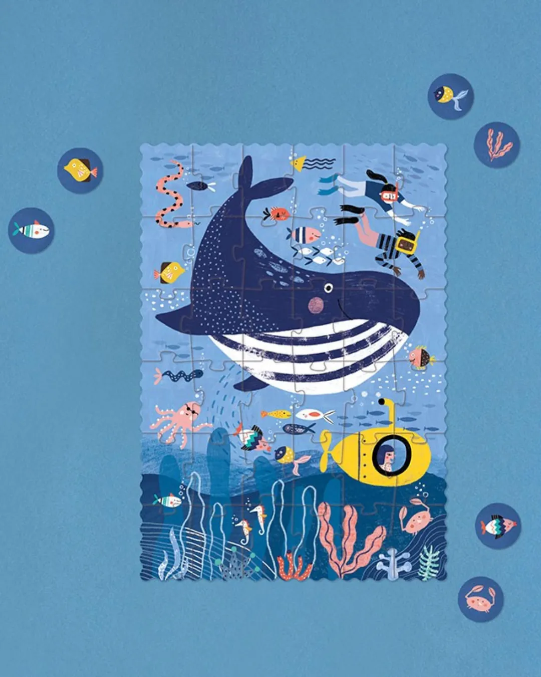Londji - puzzle kieszonkowe z grą obserwacyjną Ocean Londji - puzzle kieszonkowe z grą obserwacyjną Ocean