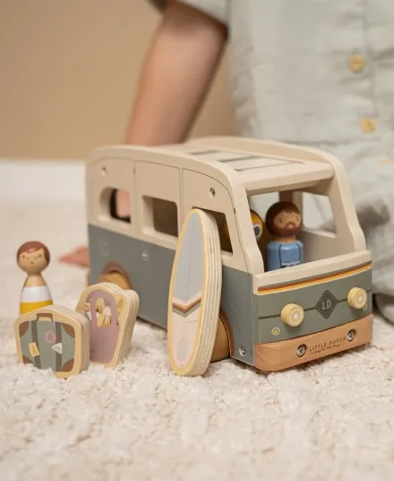 Little Dutch - drewniany kamper z akcesoriami Campervan Vintage