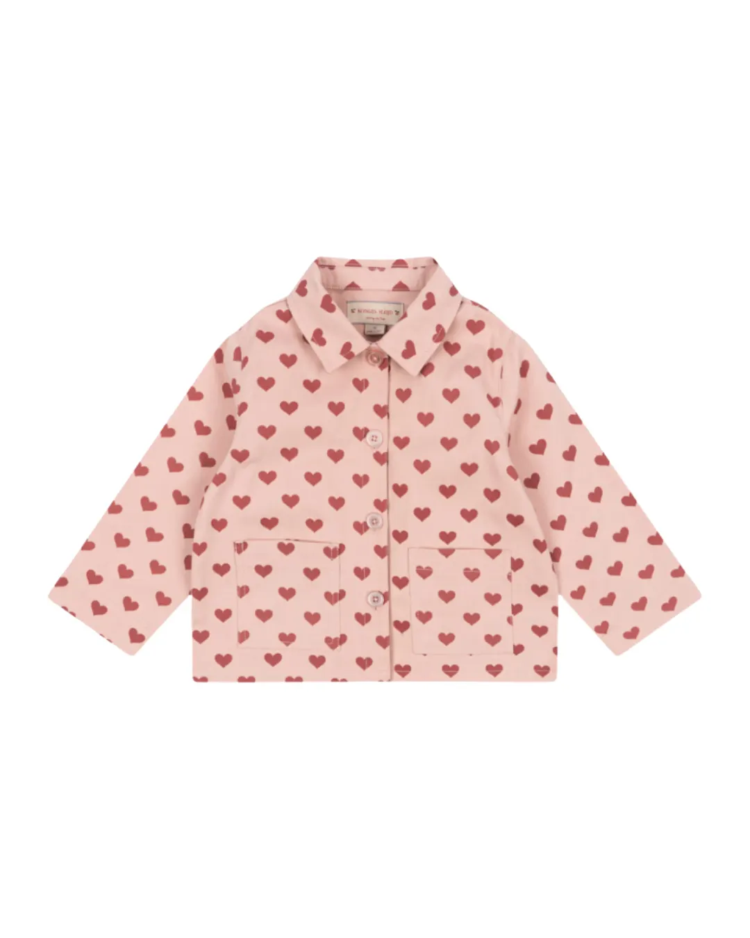 Konges Sløjd - kurtka koszulowa dziecięca Fen Shirt Jacket GOTS Amour Rouge Konges Sløjd - kurtka koszulowa dziecięca Fen Shirt Jacket GOTS Amour Rouge