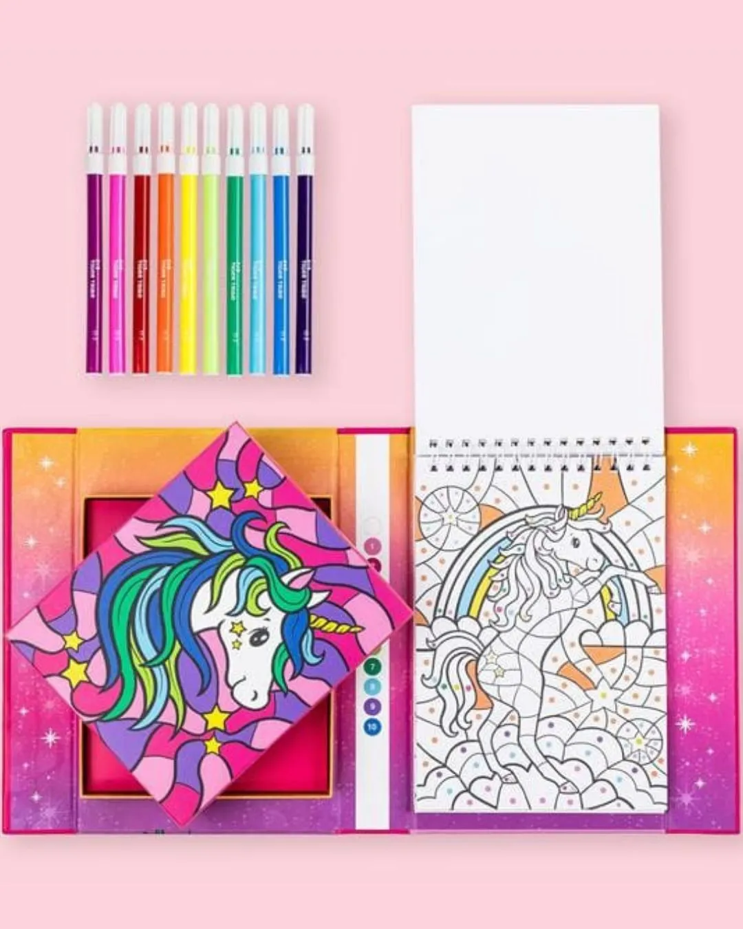 Tiger Tribe - kolorowanie po numerach Jednorożce