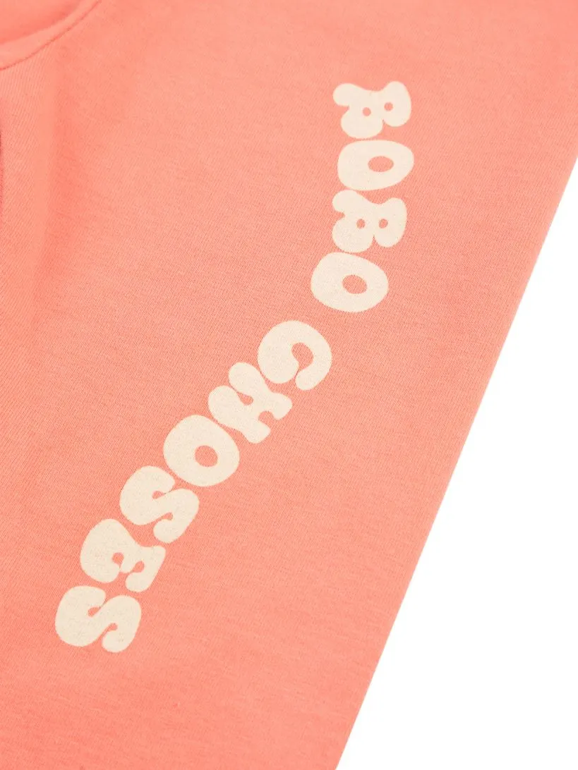 BOBO CHOSES - legginsy dziecięce Wavy Bobo Choses coral pink koralowy róż