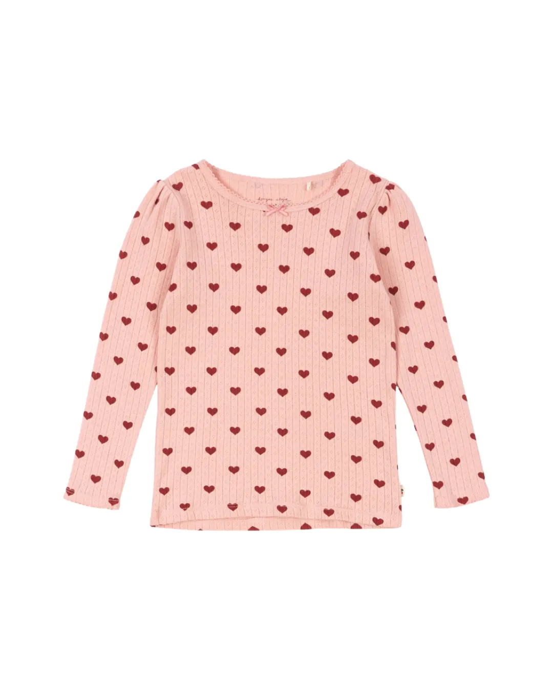 Konges Sløjd - koszulka z długim rękawem Minnie Blouse GOTS Amour Rouge Konges Sløjd - koszulka z długim rękawem Minnie Blouse GOTS Amour Rouge