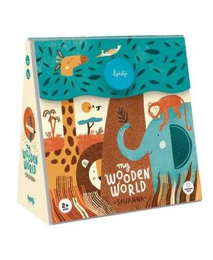 Londji - drewniana układanka Sawanna Mój Drewniany Świat