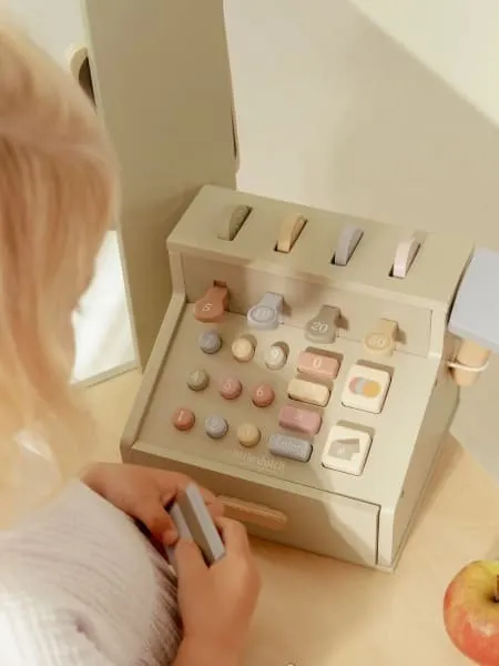 Little Dutch - drewniana kasa FSC Pastelowa