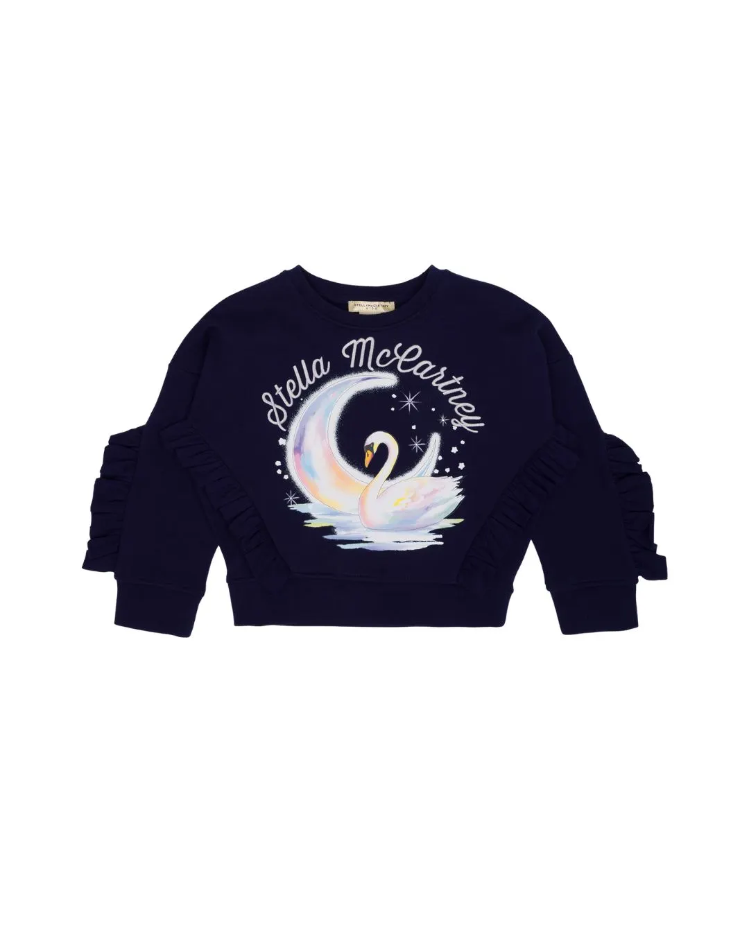 Bawełniana bluza Stella McCartney Festive Swan granatowa Bawełniana bluza Stella McCartney Festive Swan granatowa