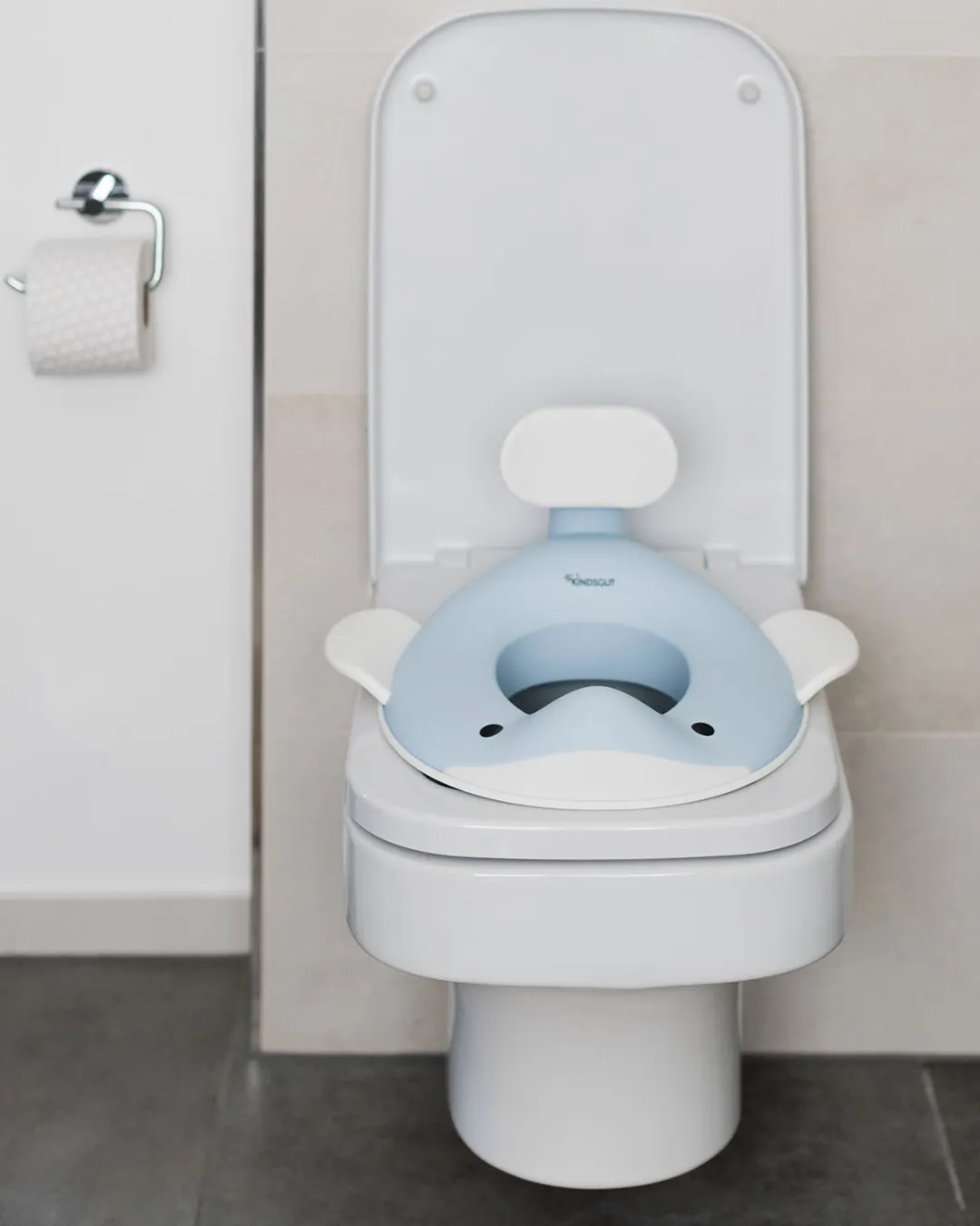 Kindsgut - deska nakładka sedesowa Wieloryb jasnoniebieska