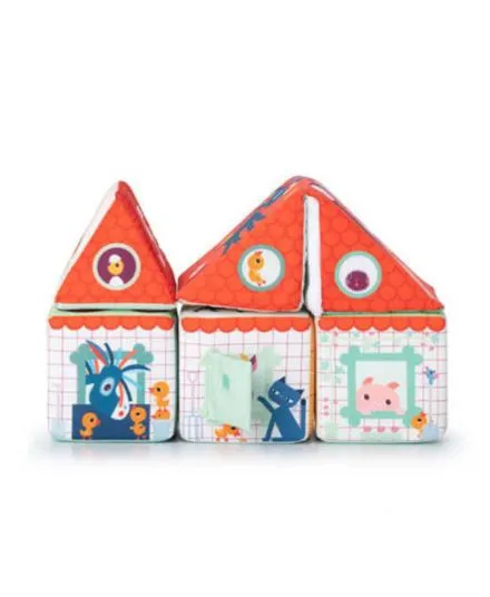 Lilliputiens - miękkie klocki sensoryczne Stodoła Farma