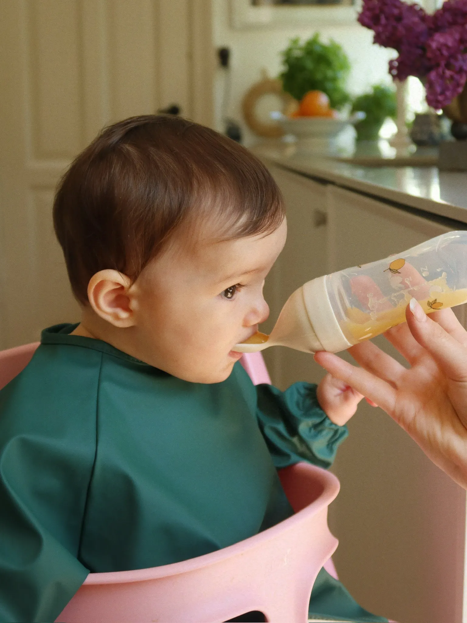 Konges Sløjd - śliniak z długimi rękawami 2 sztuki Kubi/Rain Forest