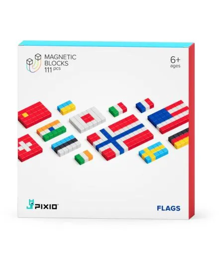 Pixio - klocki magnetyczne Flags Story Series Pixio - klocki magnetyczne Flags Story Series