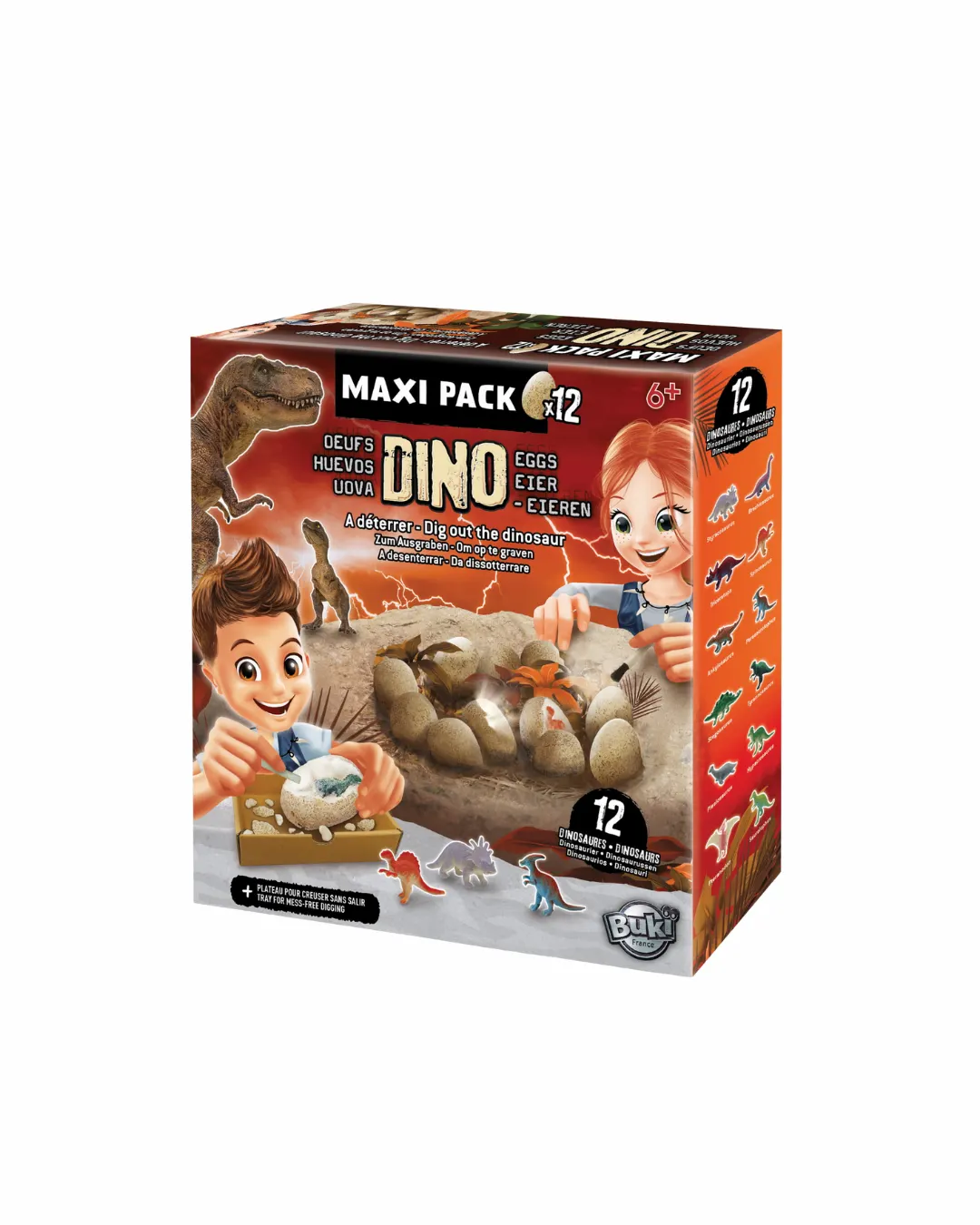 Buki - mega paka jajek dinozaura 12 sztuk