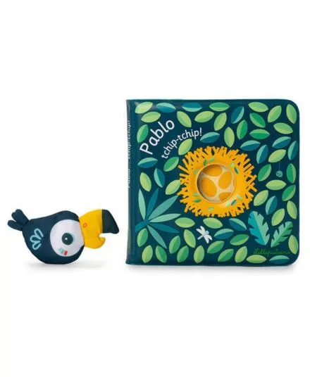 Lilliputiens - magiczna książeczka do kąpieli z zabawką-gąbką Tukan Pablo Lilliputiens - magiczna książeczka do kąpieli z zabawką-gąbką Tukan Pablo