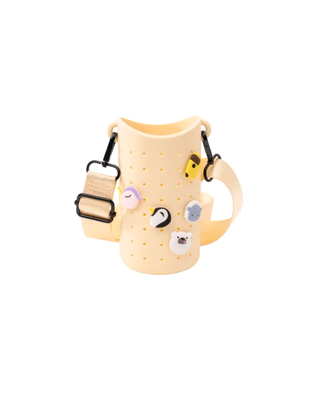 Asobu - silikonowa torba z paskiem na butelkę Asobu Bestie Sling żółta