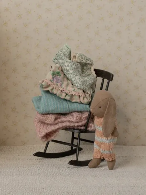 Maileg - bujany fotel dla myszek Anthracite