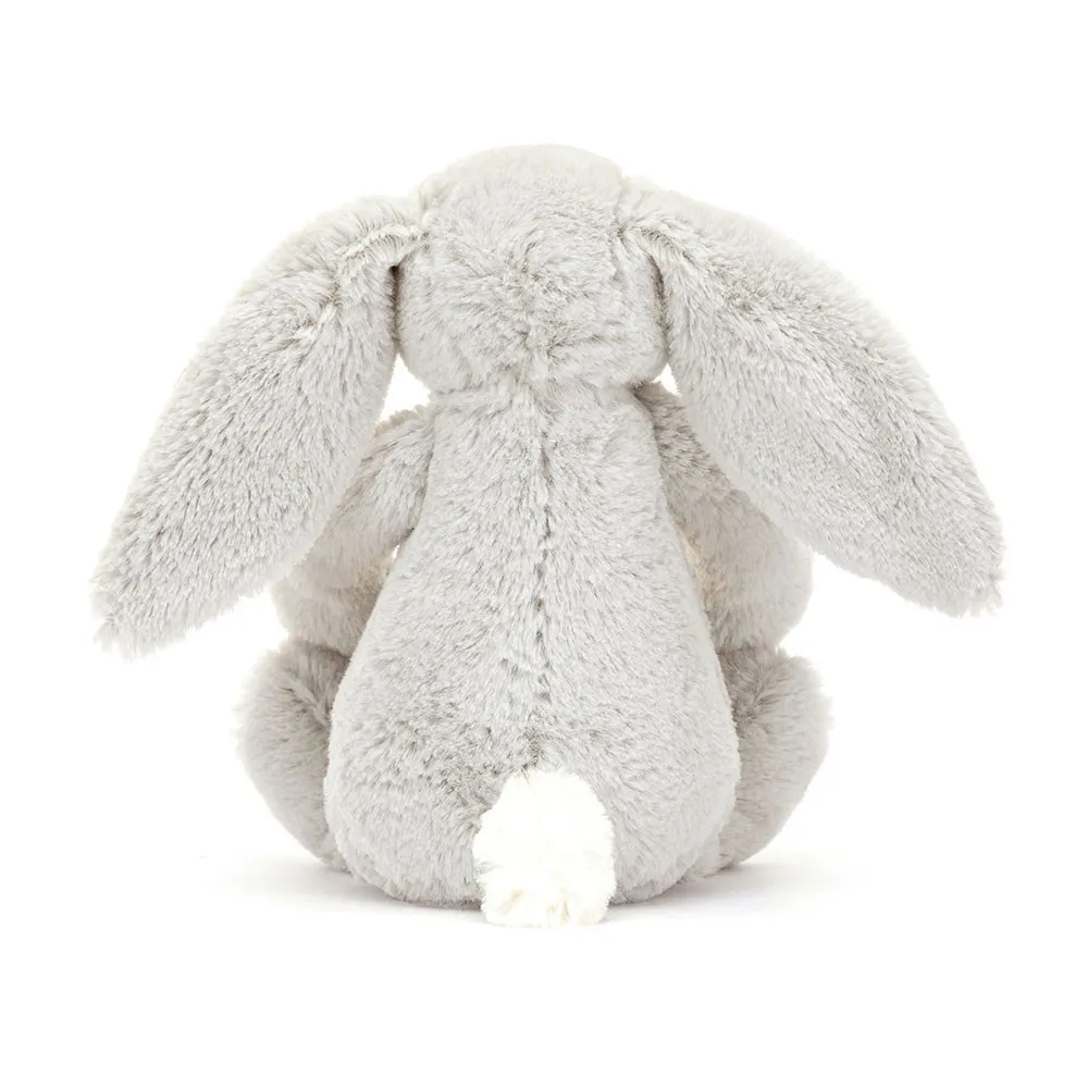 Jellycat - Króliczek z Kwiecistymi Uszami Srebrny „Bloom” 18 cm